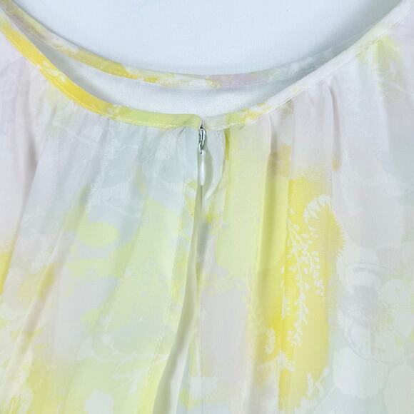 Mod Cloth Women's Flutter of Flattery Midi Dress Small Yellow Garden Girl - Picture 10 of 16